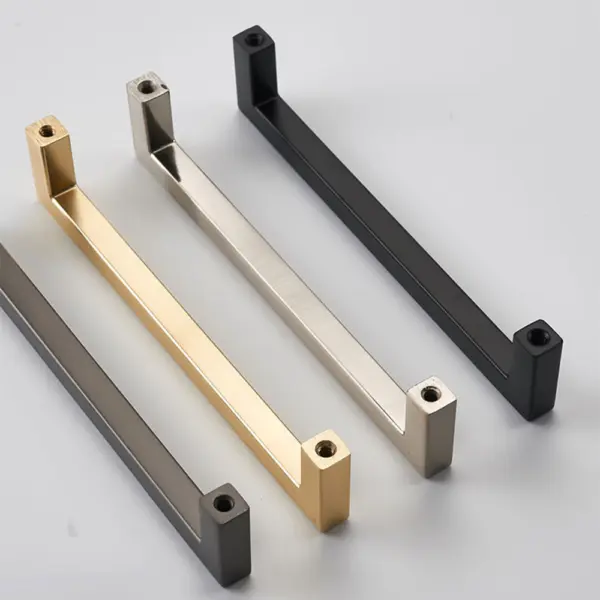 Hardwify 5-inch matte black square cabinet handle 03