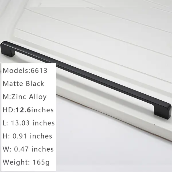 Hardwify Matt Black Cabinet pulls– Modern Zinc Alloy Pulls for Kitchens & Bathrooms - Image 9