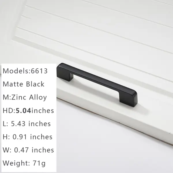 Hardwify Matt Black Cabinet pulls– Modern Zinc Alloy Pulls for Kitchens & Bathrooms - Image 5