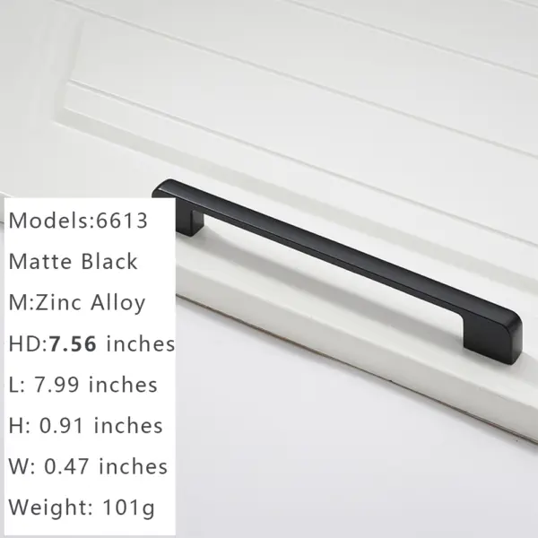 Hardwify Matt Black Cabinet pulls– Modern Zinc Alloy Pulls for Kitchens & Bathrooms - Image 7