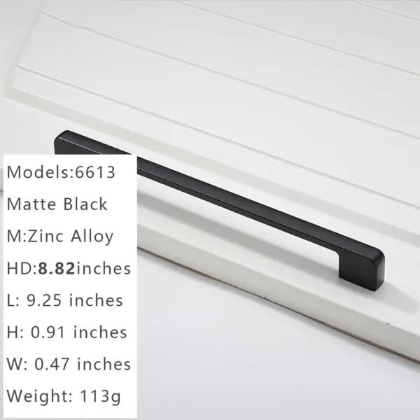 Hardwify Matt Black Cabinet pulls– Modern Zinc Alloy Pulls for Kitchens & Bathrooms - Image 8
