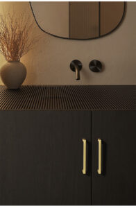 Solid Brass Square Bar Cabinet Pull Handles 2499 detail