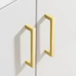 Solid Brass Square Bar Cabinet Pull Handles 2499 detail
