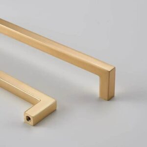 Solid Brass Square Bar Cabinet Pull Handles 2499 detail