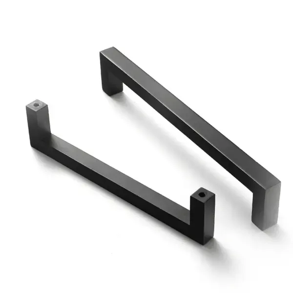B4203 Matte Black Aluminum Alloy Cabinet Pulls - 10-Pack Rustproof Drawer Pulls for Kitchen/Wardrobe (3.5in Center-to-Center) - Image 2